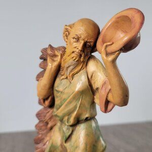 Vintage #323 Villager Ezekiel Tipping Hat 7in~ 1986 ~ Fontanini Depose Simonetti